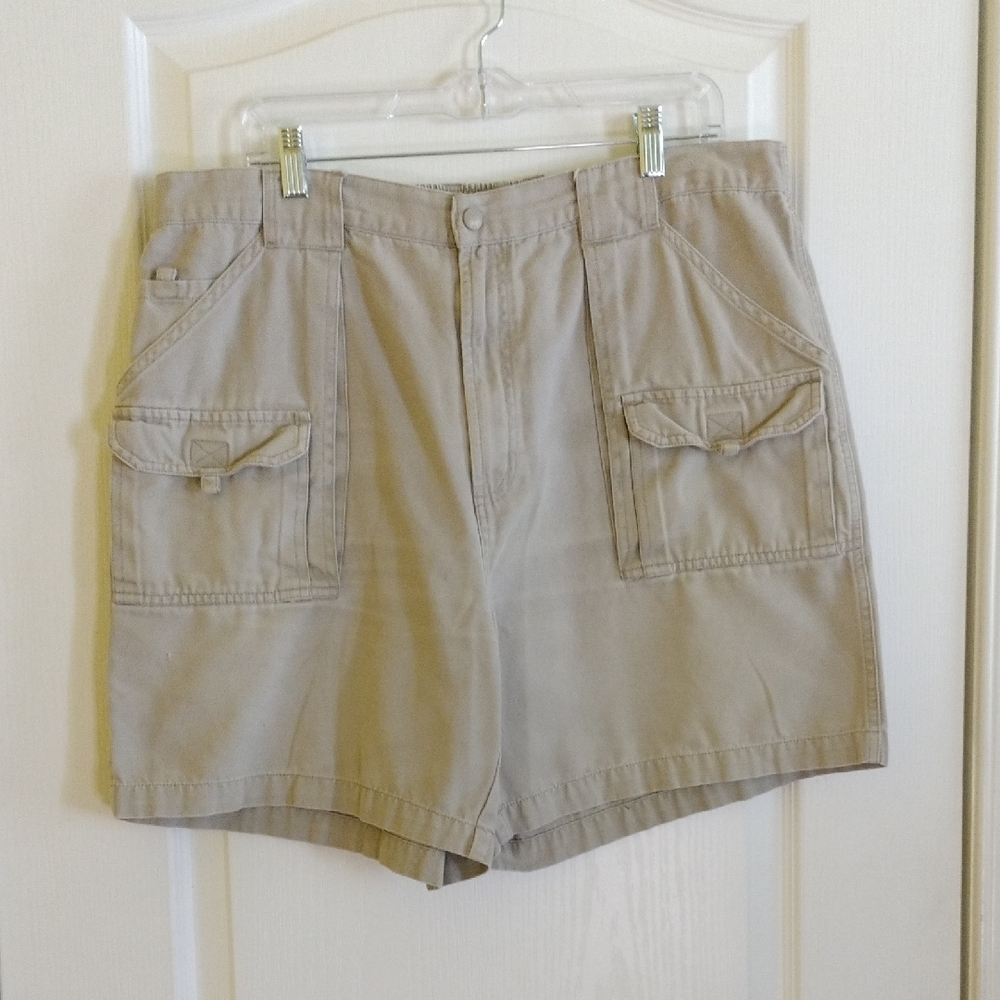 Reel Legends Men's Khaki Cargo Shorts Waist 38